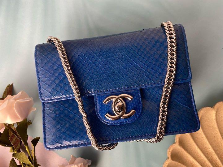 Chanel Mini Python Sling Bag (Category: Bags & Wallets) located in Singapore. Submitted by i1bag (Listing ID 1150019299, Image 1). Description: 💙Chanel Mini Python Sling Bag💙 - Silver Hardware - Blue Python 🏷$4800 🔖Comes with Hologram - Inventory 542 📞+65 8023 4618 🏠62 Ubi Road 1 Oxley Bizhub 2 #01-34 Singapore 408734 🌍Worldwide Shipping Available 💰Reserve with Deposit 💯Authentic Guaranteed I1bag is a Singapore registered preowned luxury