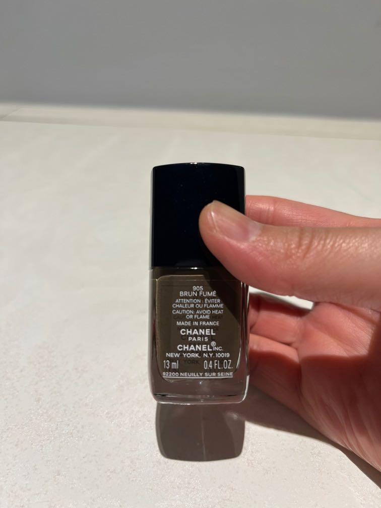 Chanel Nail Polish 905 Brun Fumé, Beauty & Personal Care, Hands & Nails on  Carousell