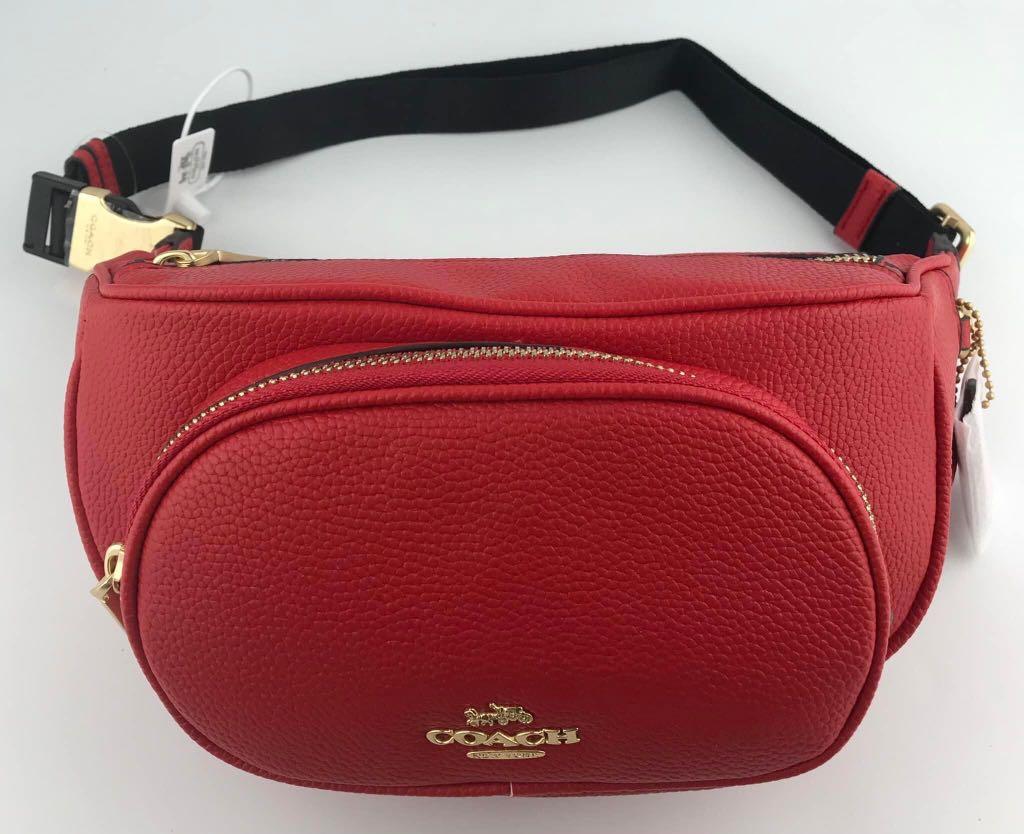 Coach belt bag 2025 red