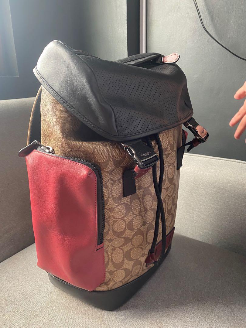 Coach ranger backpack red store