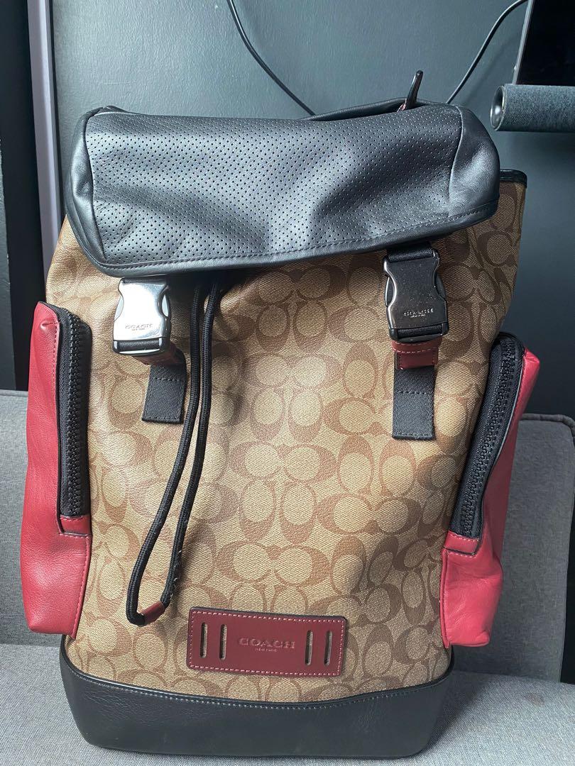 Coach ranger backpack in colorblock signature canvas sales