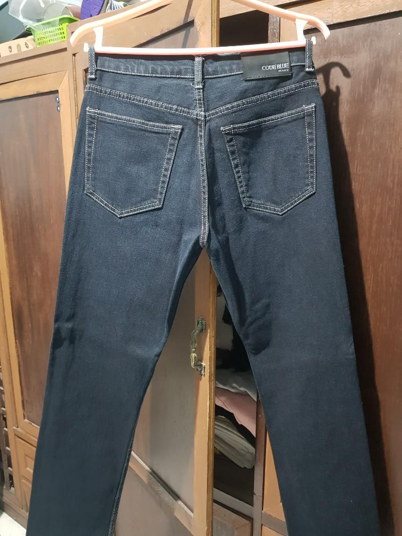 CODE BLUE (Category: Jeans) located in Tanza. Submitted by coki27 (Listing ID 1150150253, Image 3). Description: For Sale CODE BLUE Jeans Straight cut fit Best fit to 28-30 250 + SF LBC courier RFS: Decluttering Meetup: Cavite area/Shipping T.Y..