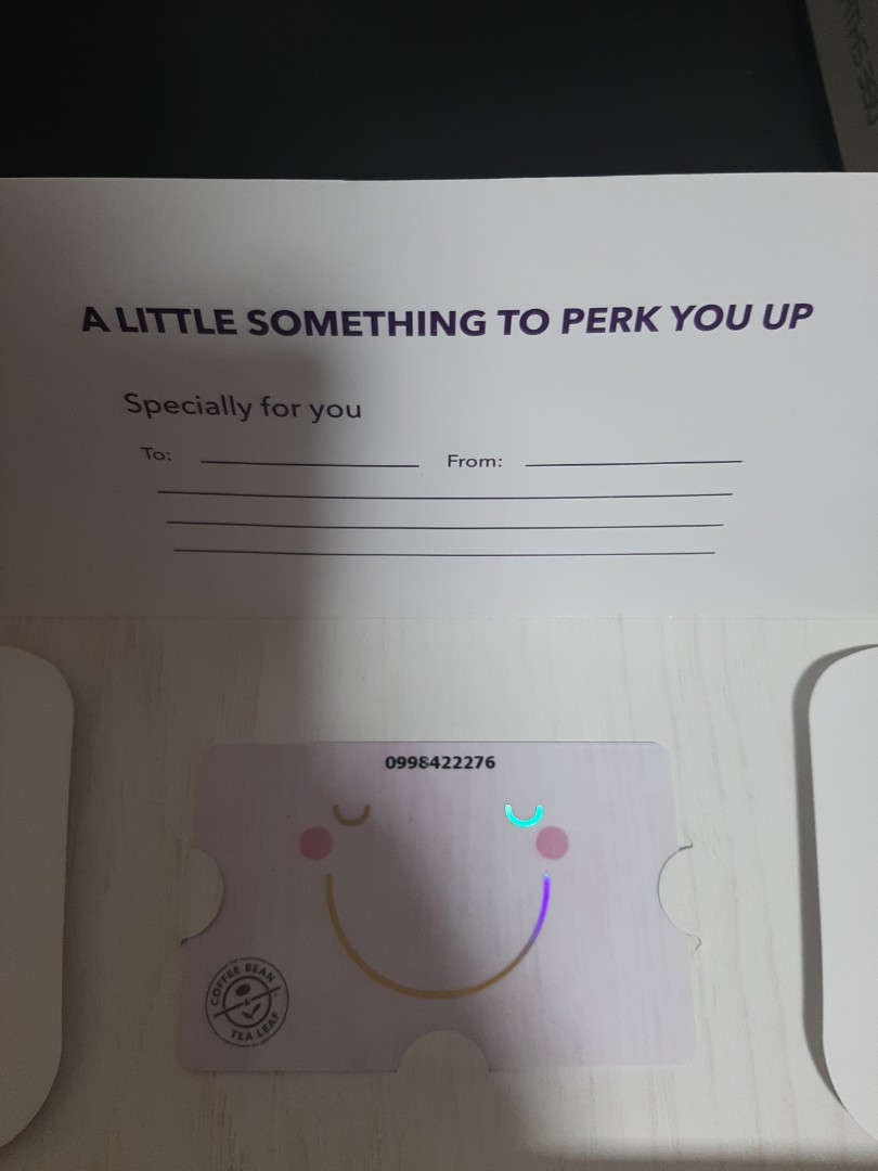 Coffee bean & Tea leaf gift cards 40, Tickets & Vouchers, Store