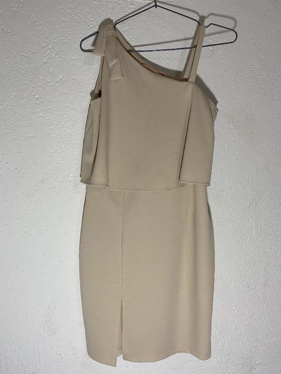Cream Semi Formal Dress Women s Fashion Dresses Sets Dresses on Carousell