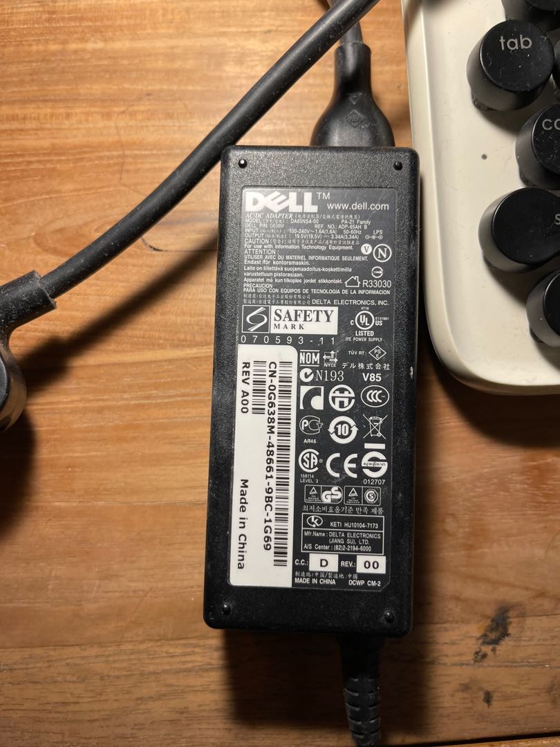 Dell AC/DC adapter 19.5v, Computers & Tech, Parts & Accessories, Cables ...