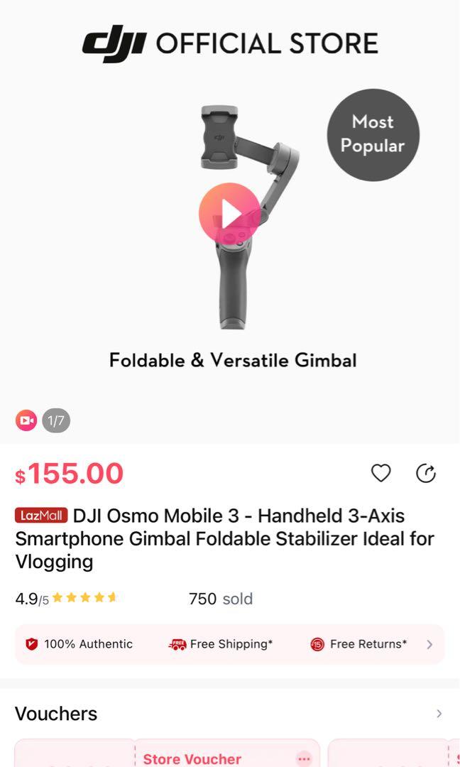 Lazada dji shop osmo mobile 2