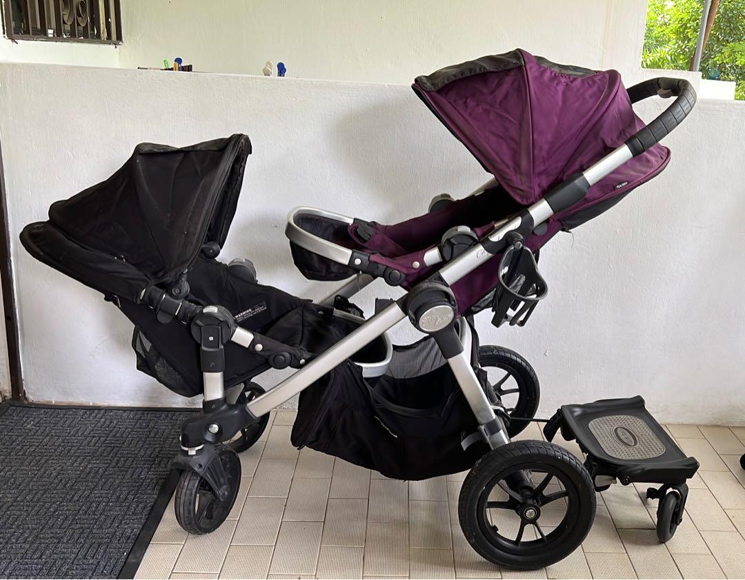Double Stroller Baby Jogger City Select with Glider Board Babies Kids Going Out Strollers on Carousell