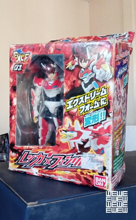 Ex Change Figure Set Gaist Crusher (Category: Figurines & Statues) located in Pasig City. Submitted by wewyllenium (Listing ID 1150190882, Image 2). Description: Sealed Ex CHange Figures from Bandai. Gaist Crusher series. Rekka, Hayato and Kurama figures that transform into Fenrir, Garuda and Orochi figures. Discontinued items..