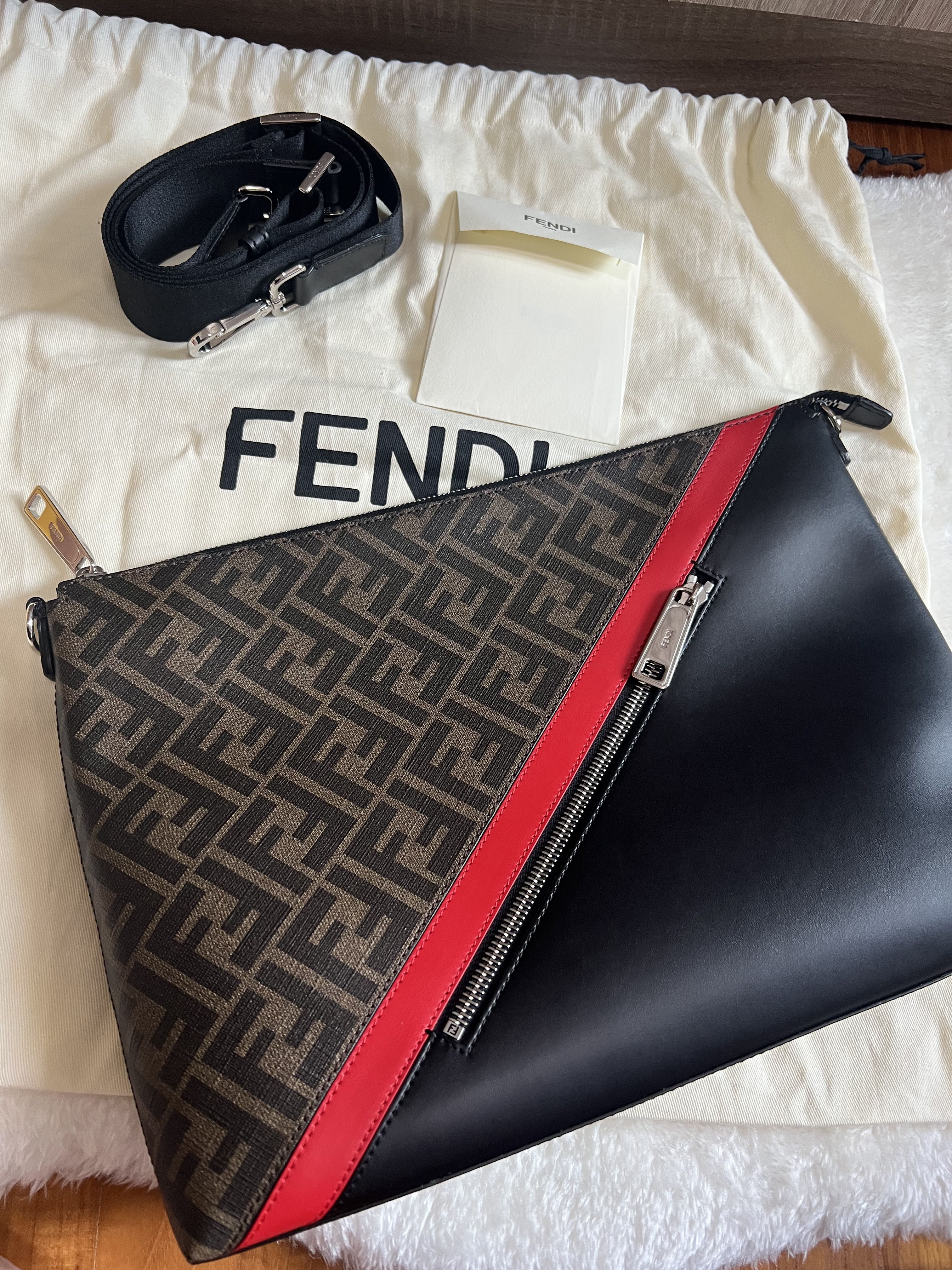 Fendi messenger Bag, Men's Fashion, Bags, Sling Bags on Carousell