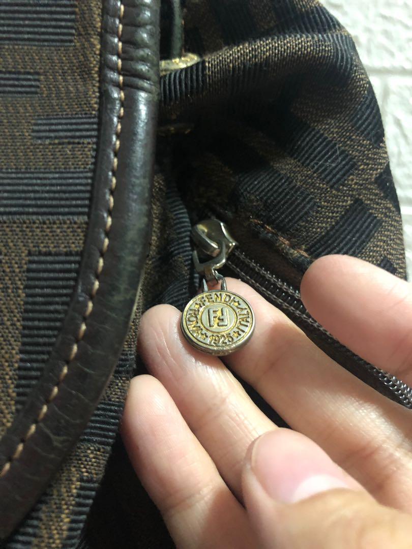 Fendi zucca backpack ff monogram (Category: Luxury Bags & Wallets) located in Imus. Submitted by shadracula (Listing ID 1150022789, Image 2). Description: Bag from Korea canvas material Medium faded hardware With stitches at the inside zipper Acceptable signs of use See pics for details.