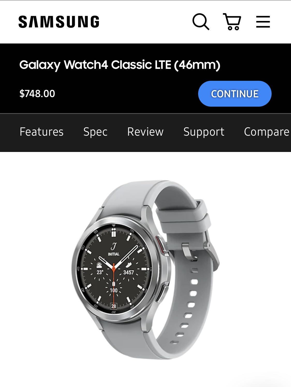 Galaxy watch 4 classic lte 46 mm silver