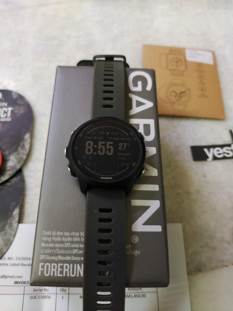 Garmin 245 sales slate grey