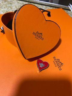 Hermes tea time heart twilly ring