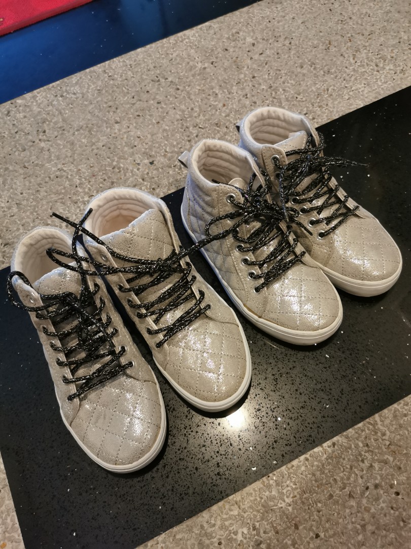 White hotsell bling sneakers