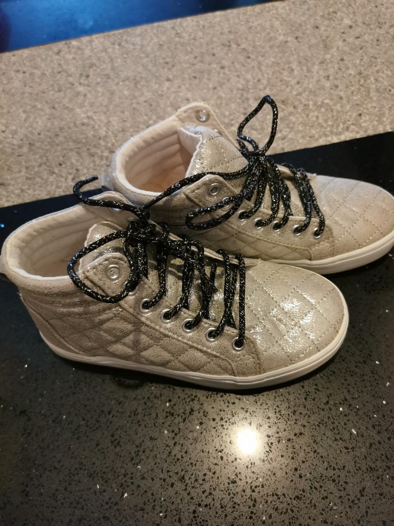 White best sale bling sneakers
