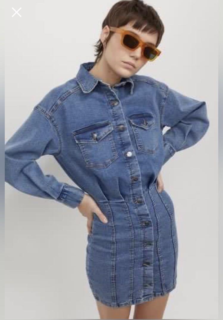 Jean top dress h&m