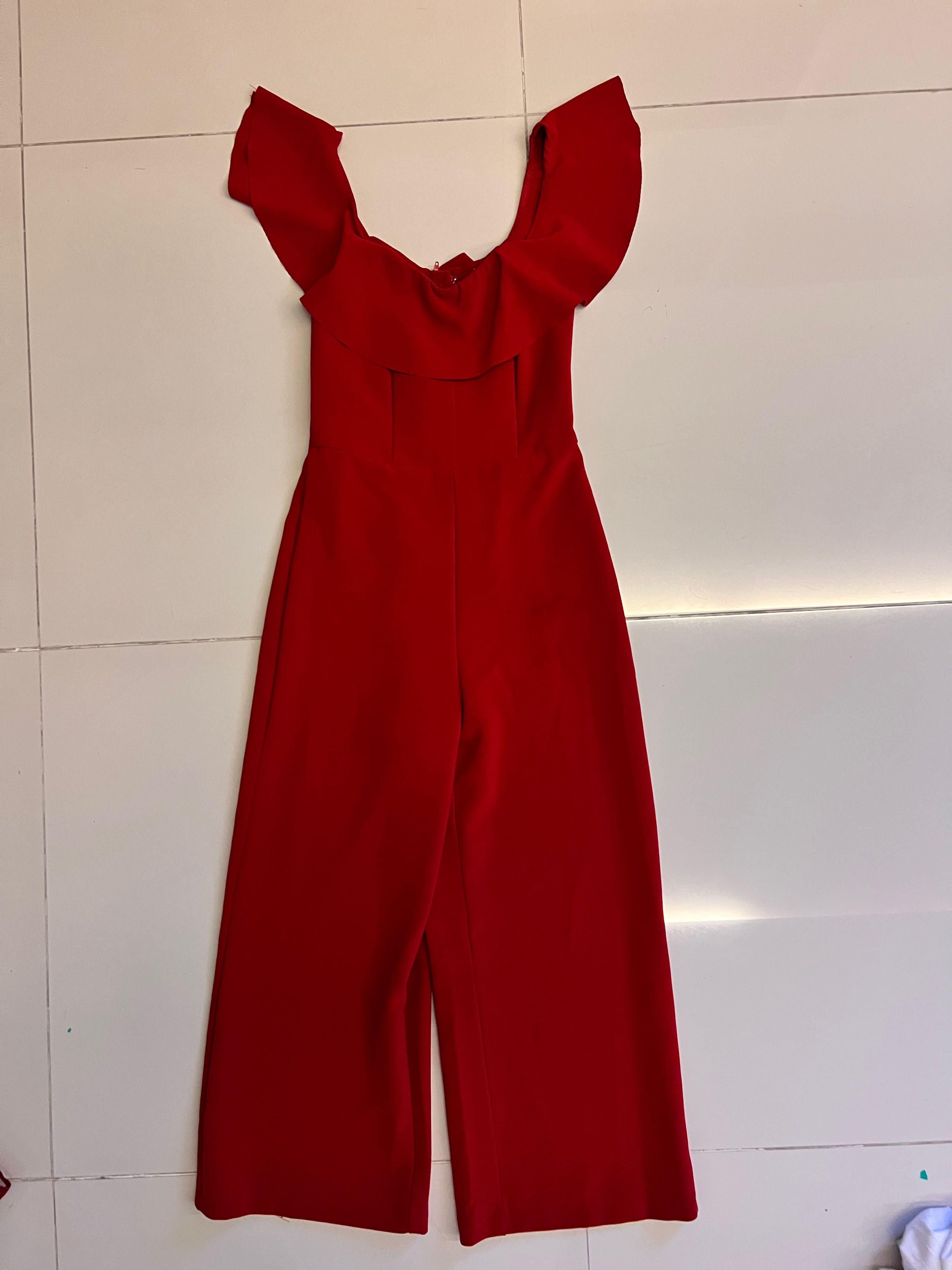H&m online red jumpsuit