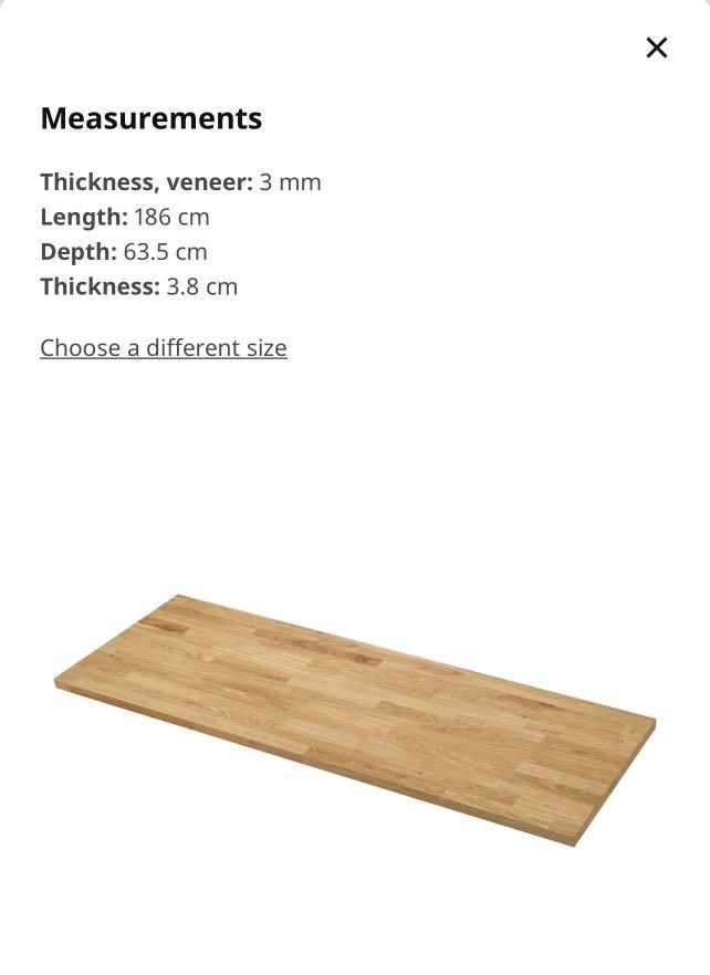 Ikea Karlby Countertop + Alex Drawer, Furniture & Home Living