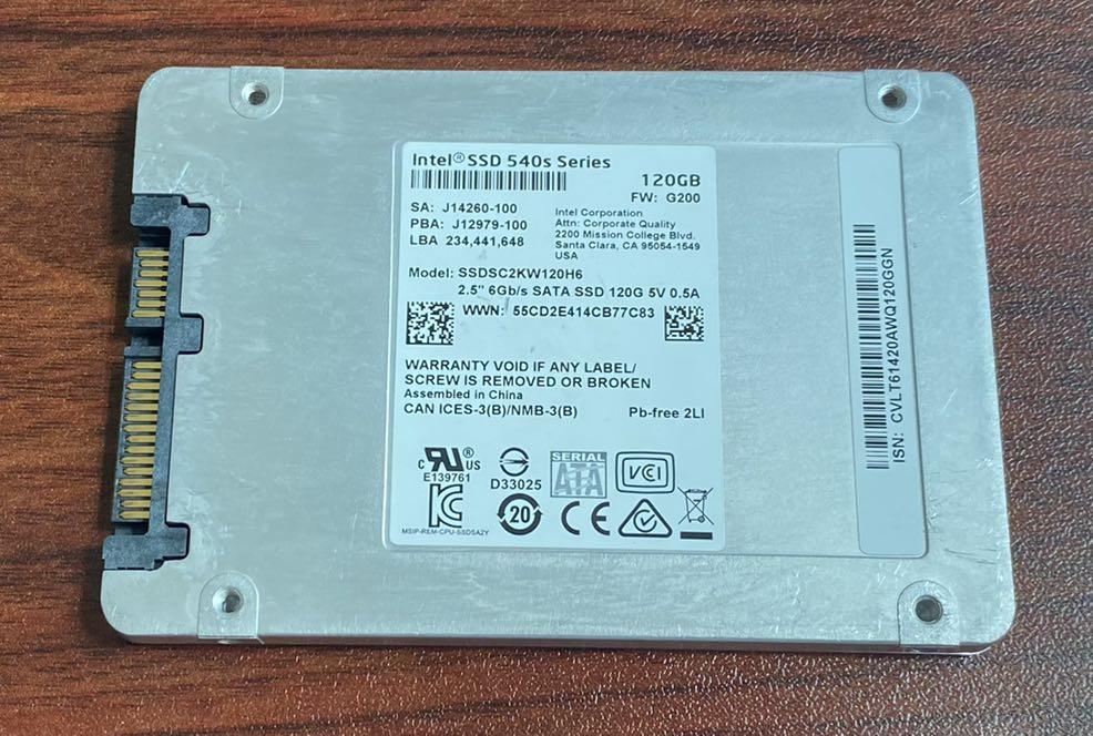 Intel 540 series SSD, Computers & Tech, Parts & Accessories on Carousell