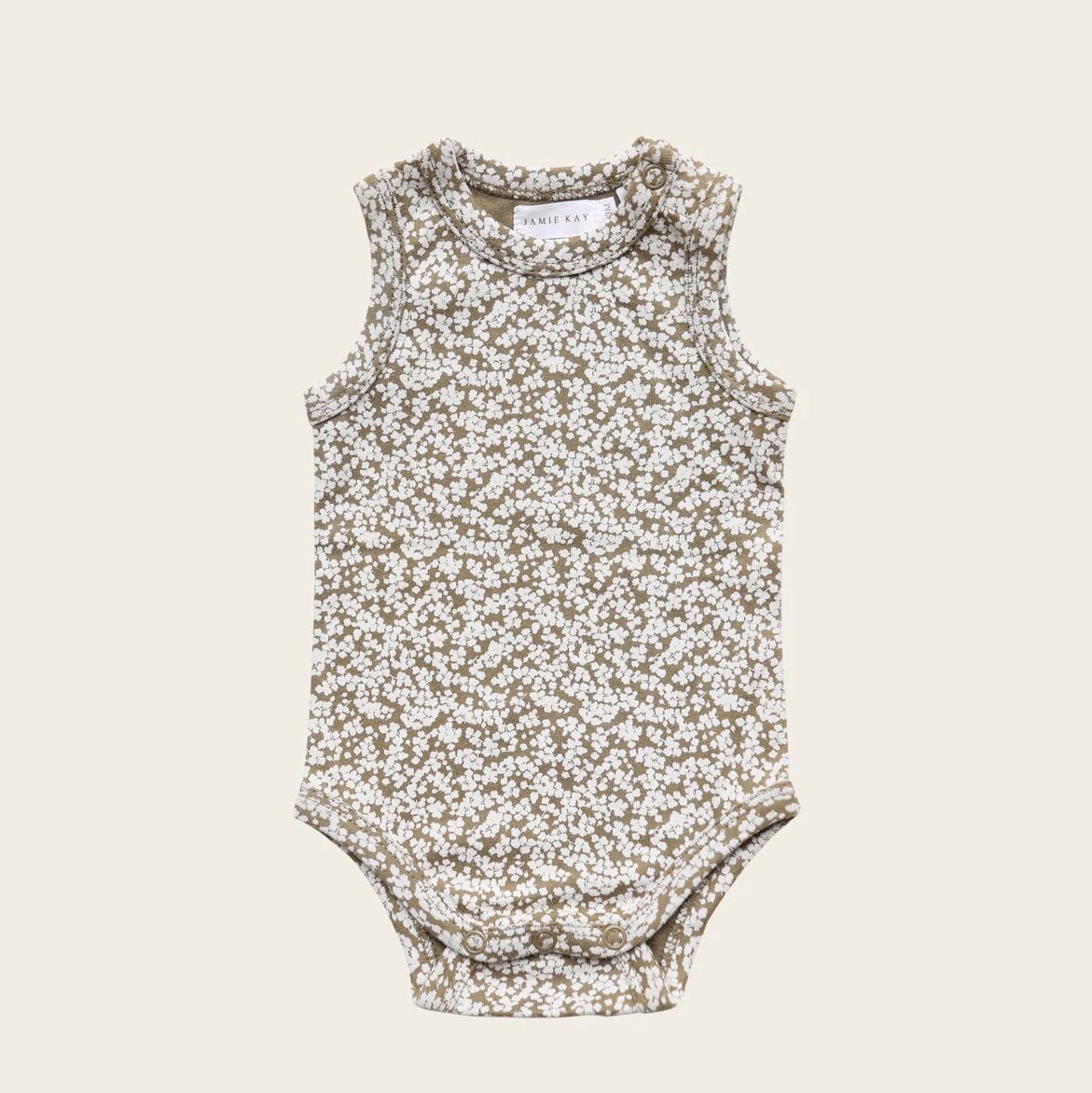 Jamie Kay Organic Cotton Bodysuit - Hawthorn on Liberty, Babies & Kids,  Babies & Kids Fashion on Carousell