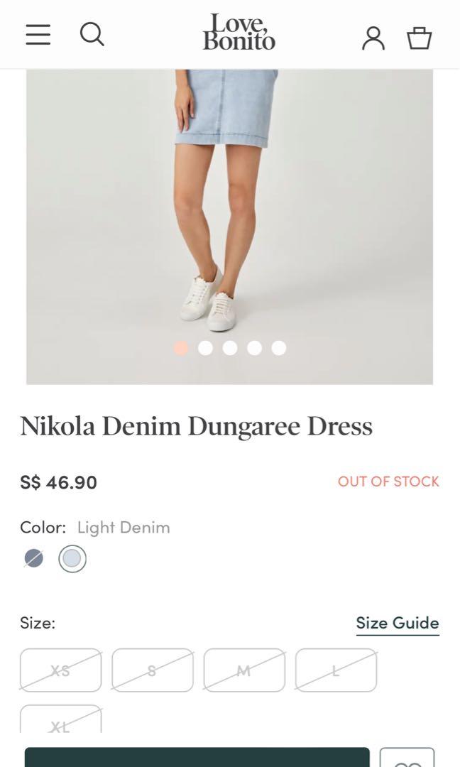 Buy Nikola Denim Dungaree Dress @ Love, Bonito Singapore, Shop Women's  Fashion Online