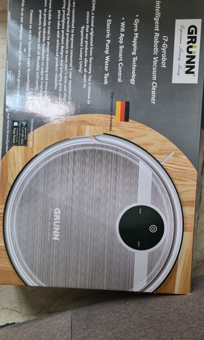Less used grunn i7 robot vacuum cleaner, TV \u0026 Home Appliances, Vacuum  Cleaner \u0026 Housekeeping on Carousell
