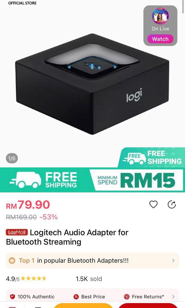 Logitech Bluetooth Audio Adapter for Bluetooth Streaming