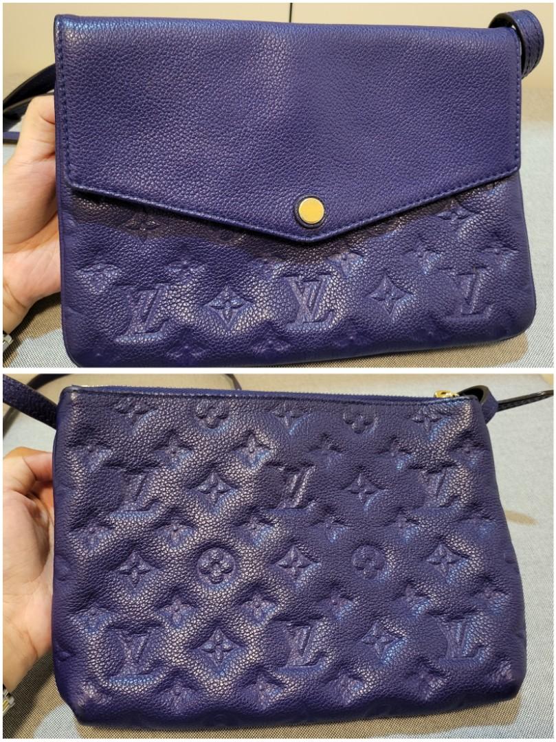 Louis Vuitton Celeste Monogram Empreinte Leather Twinset Bag Louis