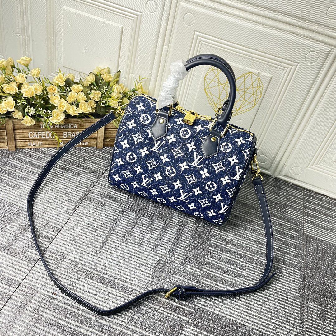 🛑Louis Vuitton Monogram Patchwork Denim Blue Speedy 30 Bag, Luxury, Bags &  Wallets on Carousell