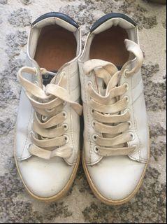Massimo Dutti Kids nappa Leather Trainers Sneakers