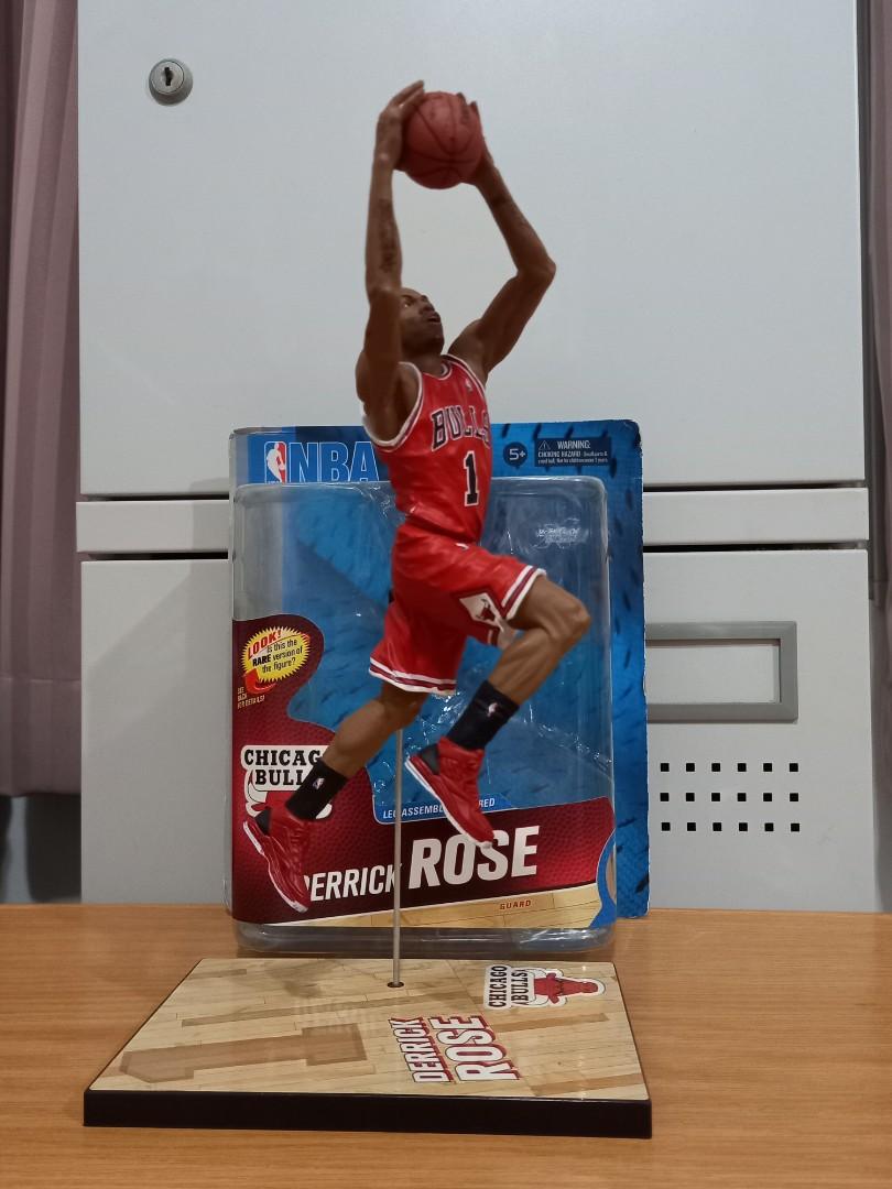 1/6 Scale Derrick Rose Chicago Bulls #1 white Jersey For Enterbay 12 Inch  Figure