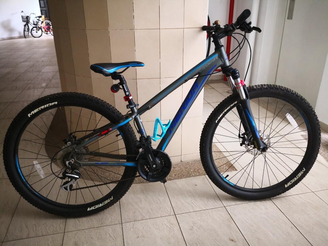 Merida store blue bike