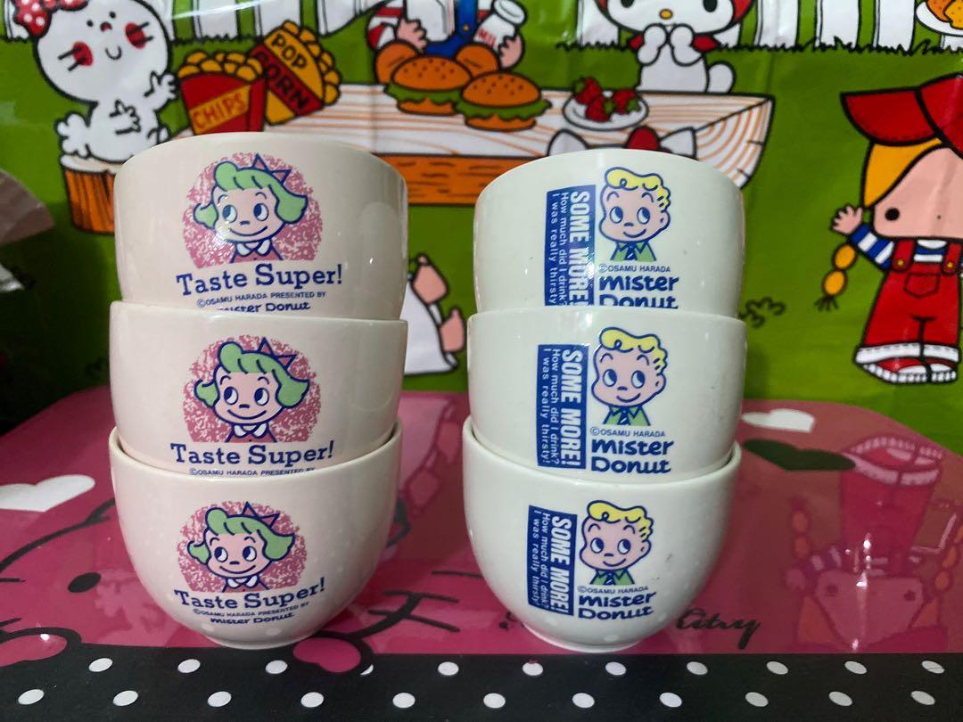 Mister Donut Saucer (Category: Dinnerware & Cutlery) located in Manila. Submitted by hklylovez (Listing ID 1150126713, Image 1). Description: see pics details pm for sure buyer. 2pcs pink 2pcs blue Take all 500 150 each.