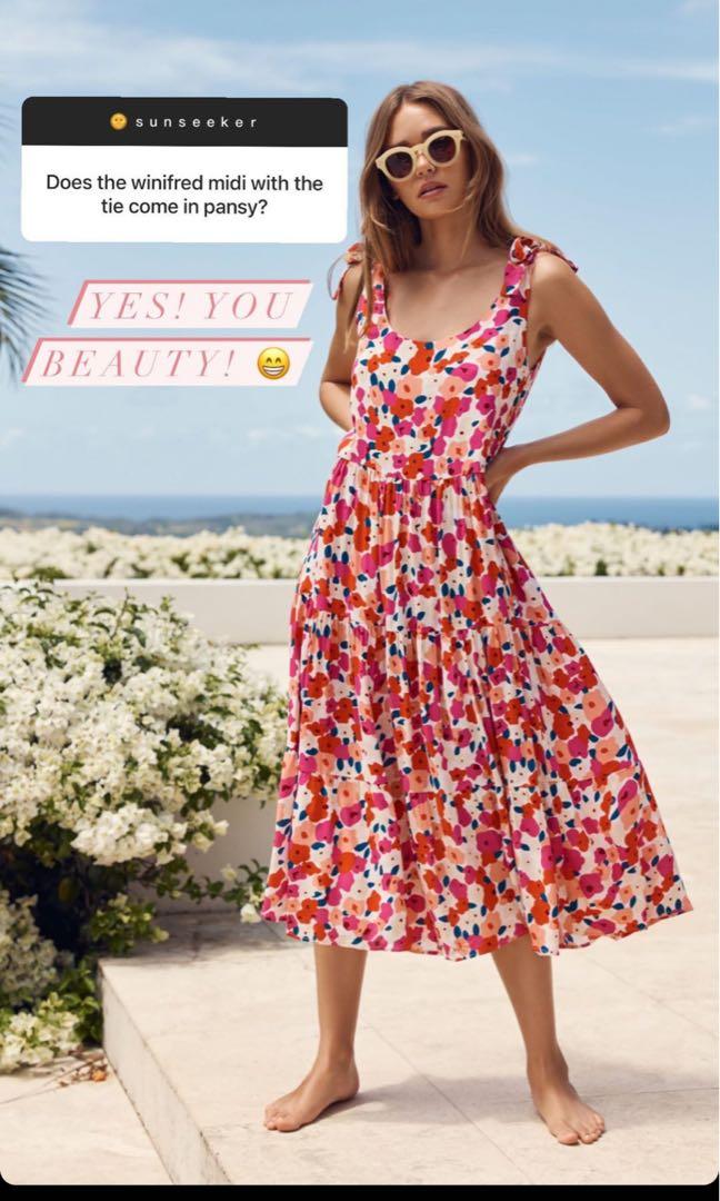 Mister Zimi Olivia Midi Dress in Pansy 