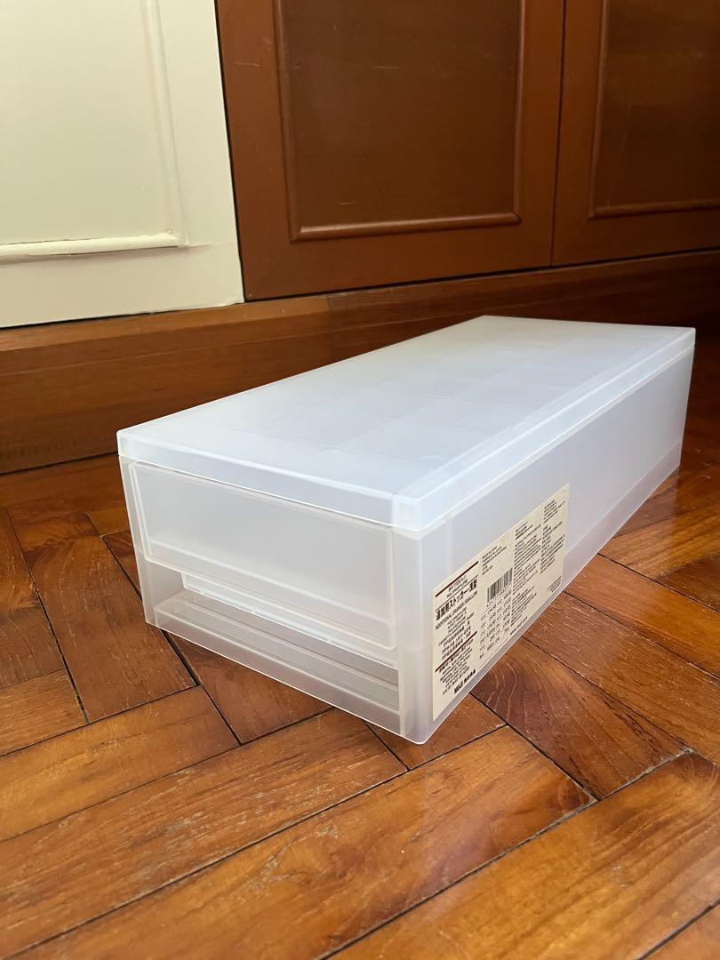 MUJI Polypropylene Storage Box w Dividers, Furniture & Home Living