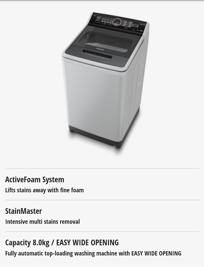 NAF80A5 TOP LOAD WASHING MACHINE [PANASONIC], TV & Home Appliances