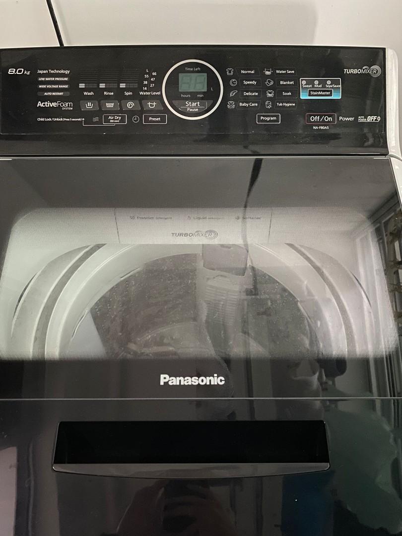 NAF80A5 TOP LOAD WASHING MACHINE [PANASONIC], TV & Home Appliances