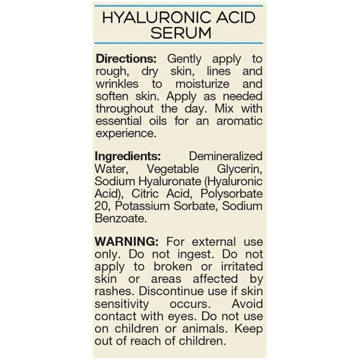 Nature's Truth Hyaluronic Acid Serum Topical Liquid 30mL, Beauty