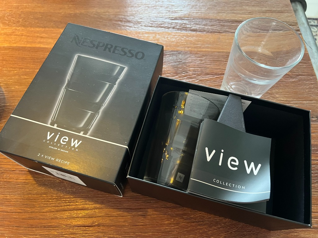 Nespresso, Kitchen, Nespresso View Recipe Glasses 35ml Set Of 2 Nwt