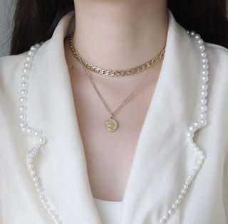 (New) Stylish fashion jewellery necklaces - 2 layers can be worn separately