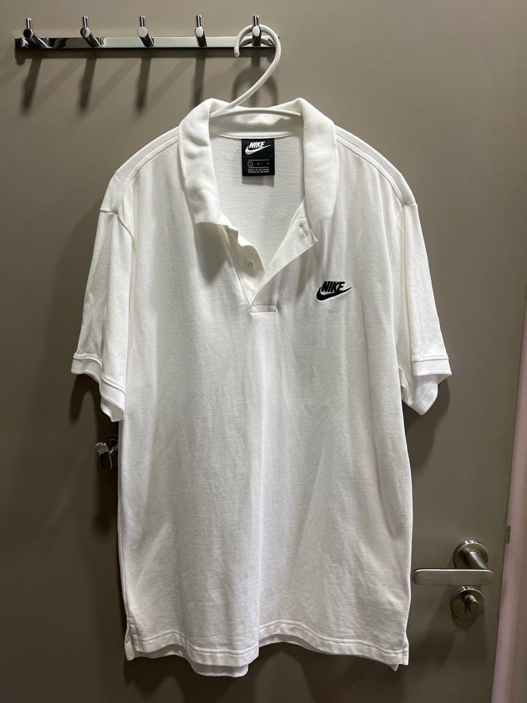 white polo golf cotton tshirt tee size 