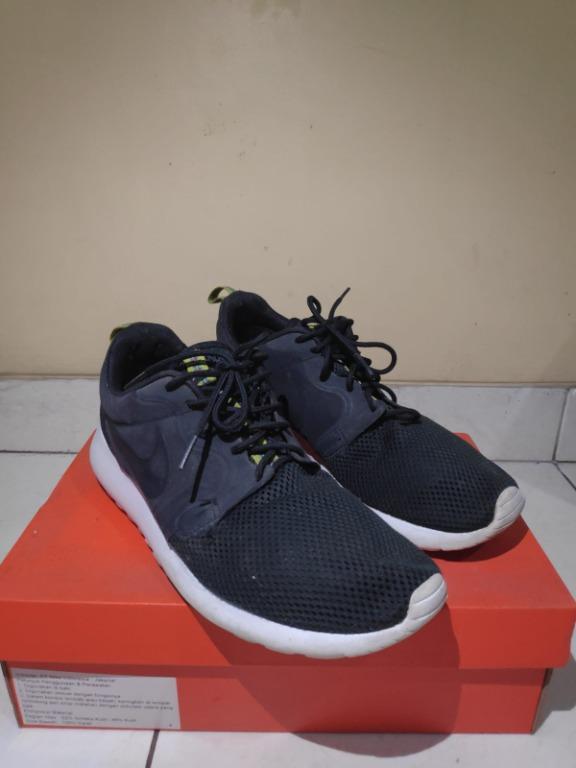 Nike Roshe Run Hyperfuse Black Anthracite Venom Green 636220 003