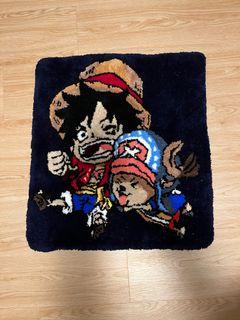 One piece hand tufted rug