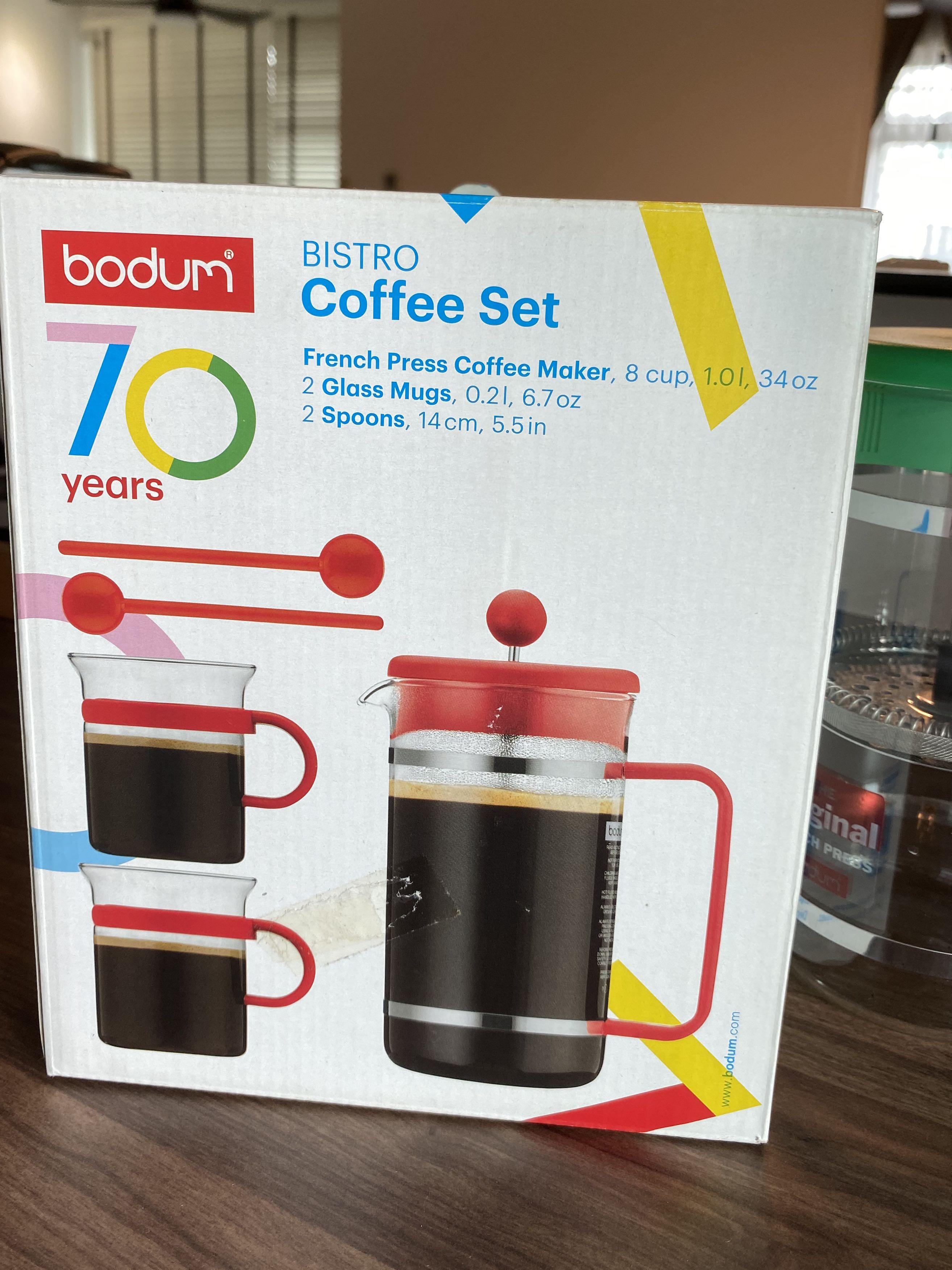 Original Bodum Bistro Coffee Set French Press