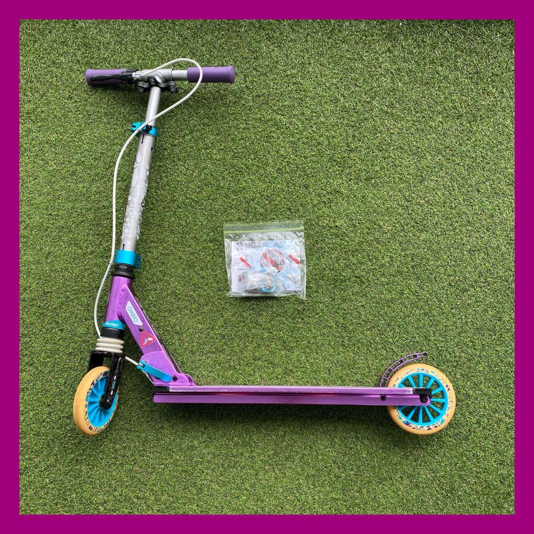 Oxelo Decathlon Mid 5 Kick Scooter with Hand Brake Front Spring