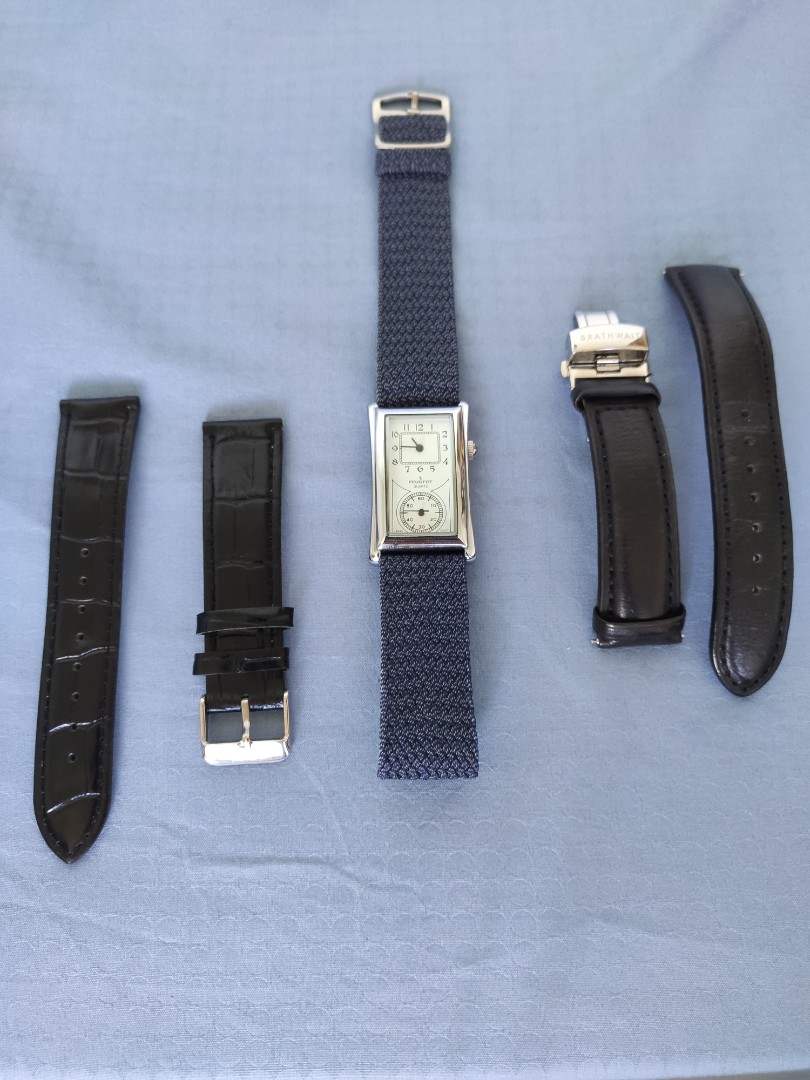 Peugeot watch leather band sales