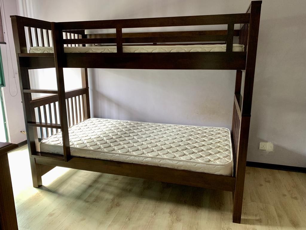Picket & Rail Bunk Bed Frame, Furniture & Home Living, Furniture, Bed
