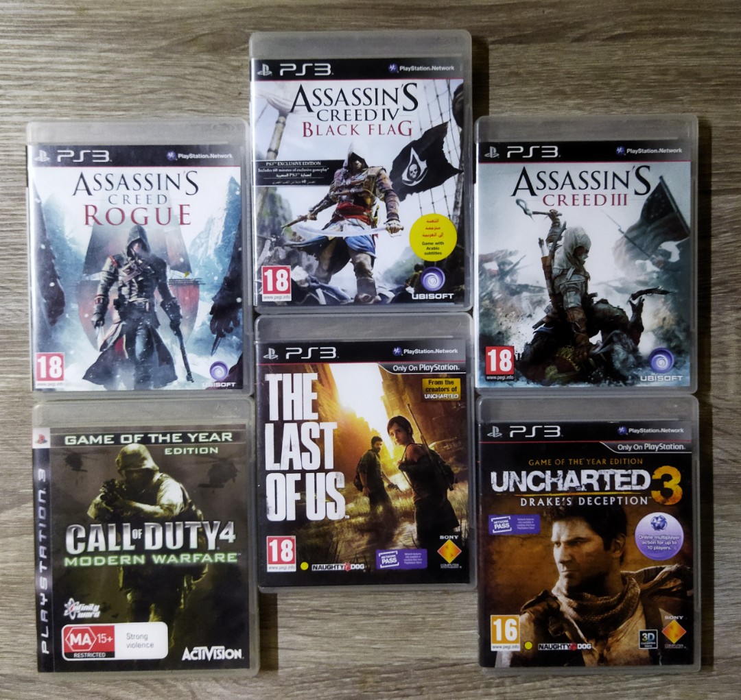 PlayStation 3 Games Bundle, Video Gaming, Video Games, PlayStation on