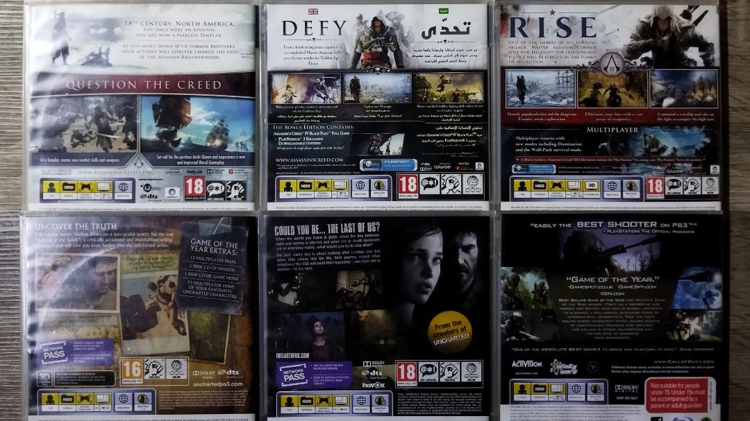 PlayStation 3 Games Bundle, Video Gaming, Video Games, PlayStation on