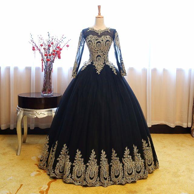 Black and gold dresses for deals wedding